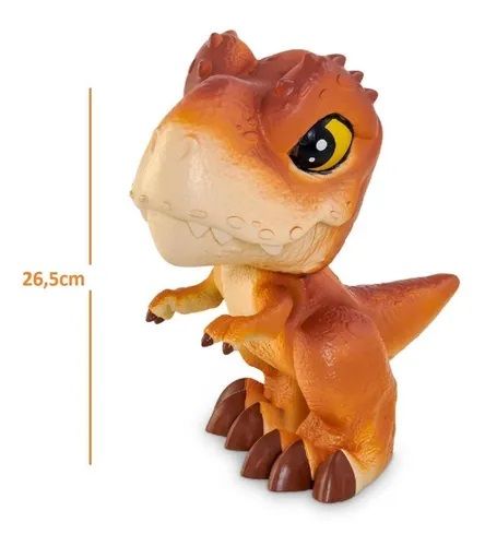 Dinossauros Infantil Avulso TREX-VERDE, TREX-MARROM, ESTEGOSSAURO,  BRANQUIOSSAURO Dino World BBR TOYS em Promoção na Americanas