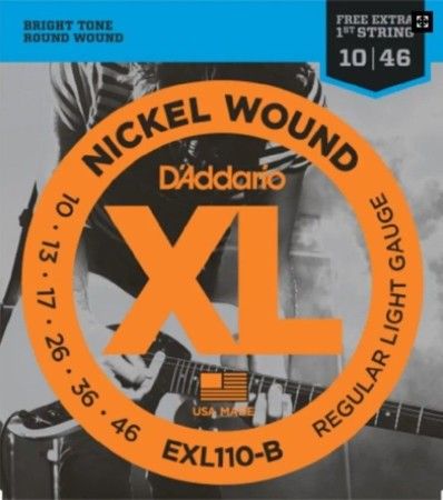 Encordoamento para Guitarra EXL110B 0,10 D'Addario XL