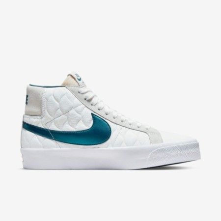 Tênis Nike SB Zoom Blazer Mid EK Masculino Branco e Azul