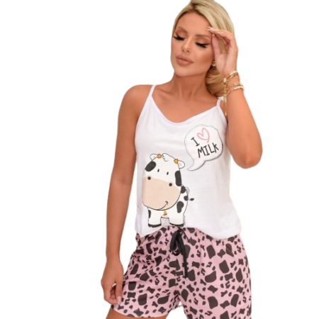 Pijama de verão alcinha (vaca)