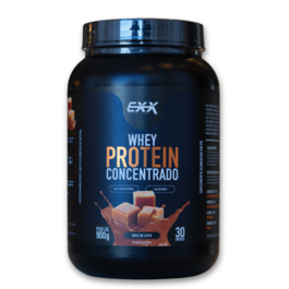 Whey 100% Concentrado 900g Sabor Doce De Leite Cremoso