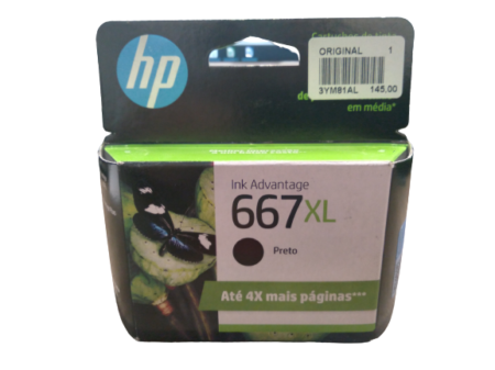 Cartcuho HP 667 XL Preto