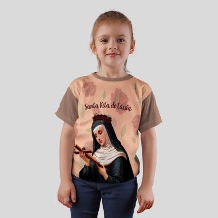 Camiseta Infantil Santa Rita de Cássia