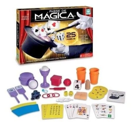 Kit Jg Mágicas 20 Caixa De Truques Nig Brinquedos Infantil