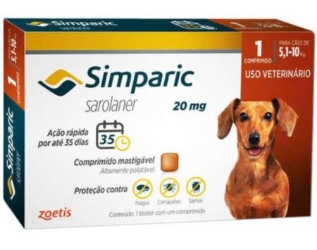 SIMPARIC C/ 1COMP 20MG - 5,1 A 10KG