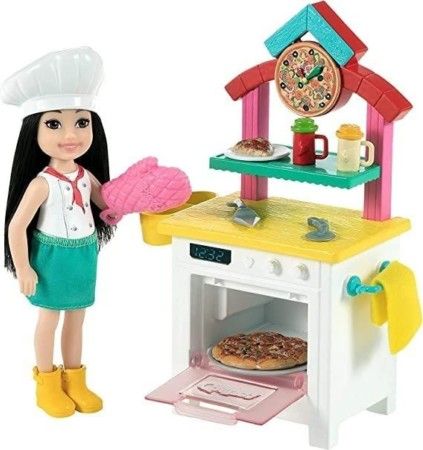 Boneca Barbie Chelsea Profissões - Chef Pizzaiola - Mattel