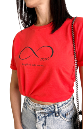 T-Shirt Premium Vermelha Infinito