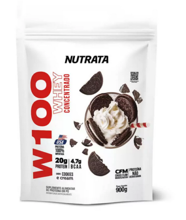 W100 Whey Concentrado Refil Cookies - Nutrata