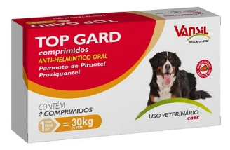 Top Gard Vermífugo Oral Para Cães 30kg - 2 Comprimidos