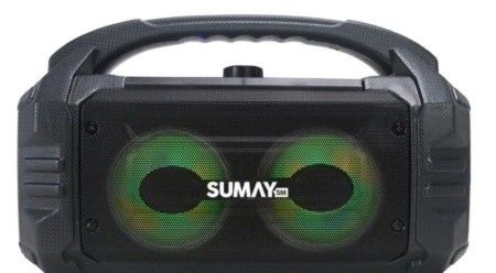 Caixa de Som Portátil Sunbox 50W Rms USB Bluetooth Rádio FM Sumay