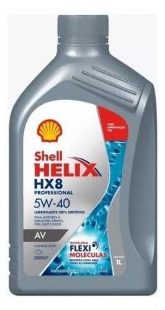 Óleo Shell Helix Hx8 Professional 100% sintético Av 5w40 Vw 50888 / 50999