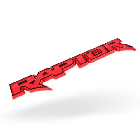Emblema para Ford Ranger Modelo Raptor Vermelho