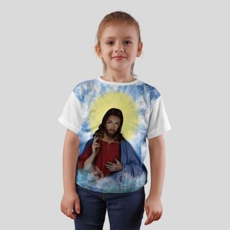 Camiseta Infantil Unissex Jesus Cristo