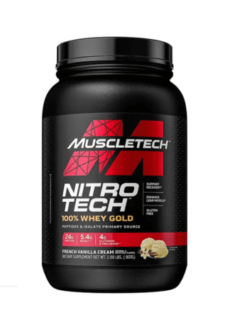 Nitrotech 100% Whey Gold 900g Vanilla - Muscletech