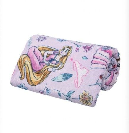 Manta Solteiro Flannel Disney Princess 1,50x2,20m