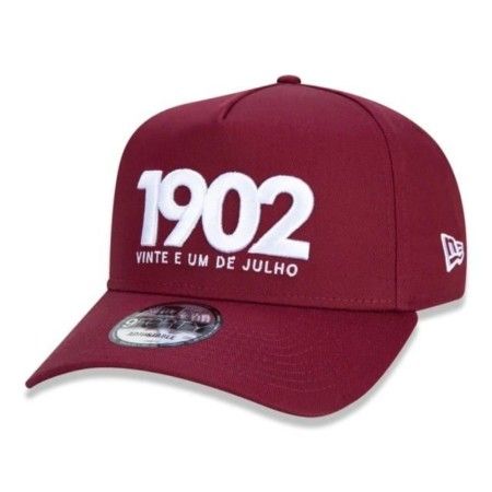 Boné New Era 9FORTY A-Frame Fluminense 1902 Futebol (VERMELHO)