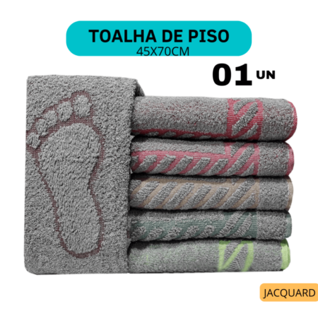 Tapete toalha de Piso Banheiro Felpudo Algodão 45x70cm Grosso