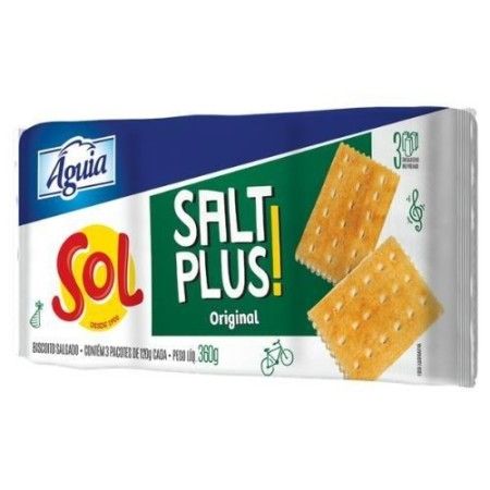 Biscoito Salgado Águia 360g Salt Plus Original