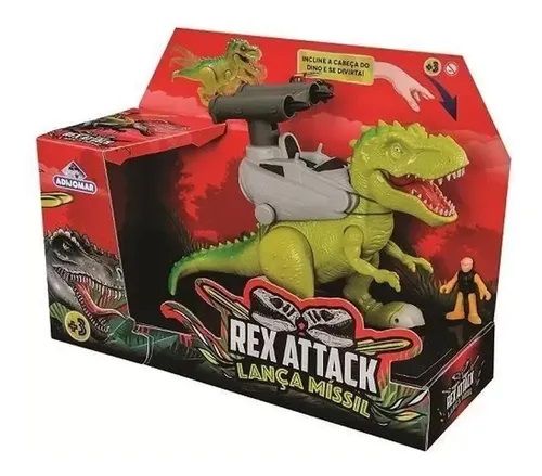 Dinossauro Rex Grande T-rex Ataca Come E Faz Cocô 35cm - Divertoys