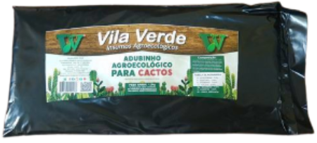 Fertilizante Orgânico Para Cactos Vila Verde refil econômico saco com 1,2 kg
