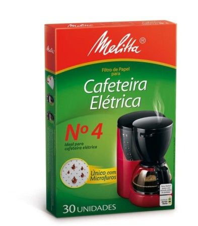 Filtro Papel P/ Cafe Melitta Nº4 C/30Un