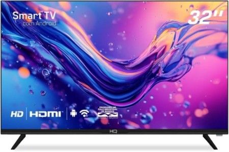 Smart TV LED 32" HQ HD 3 HDMI 2 USB WI-FI Android 11 Design Slim