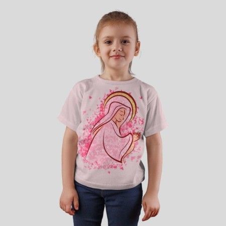 Camiseta Infantil Nossa Senhora - Rosa