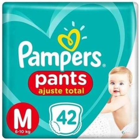 Fralda Pampers Pants Ajuste Total M C/42 Un.