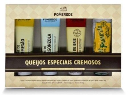 Kit 4 Bisnagas Queijos Especiais Cremosos - 360g