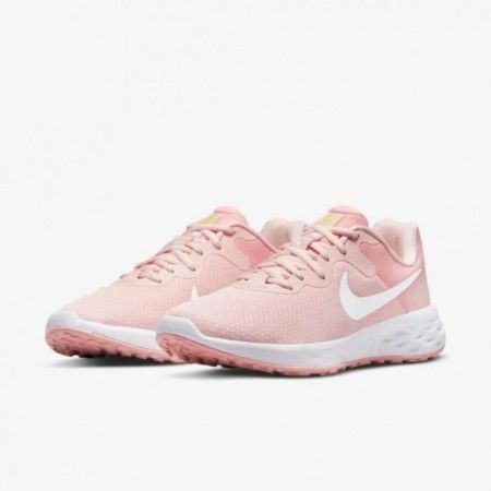 Tênis Nike Revolution 6 Feminino Rosa e Branco