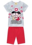 Conjunto Feminino Infantil Turma da Mônica Love Coelho - Conjunto Infantil  - Magazine Luiza