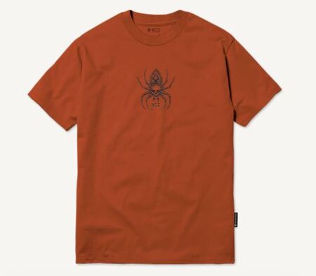 Camiseta Mcd Regular Aranha Caveira - Laranja