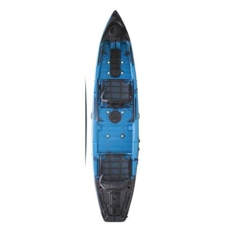 Caiaque Caiman 135 Duo - Azul Com Ponta Preta