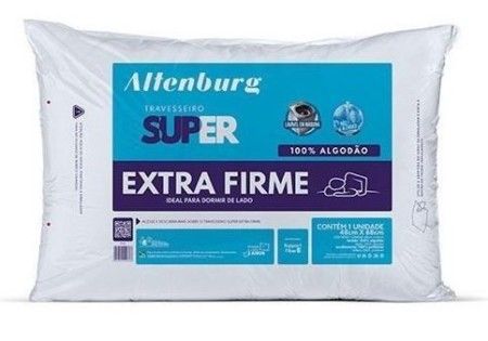 Travesseiro 100% Algodão Altenburg Super Extra Firme 48 X 68