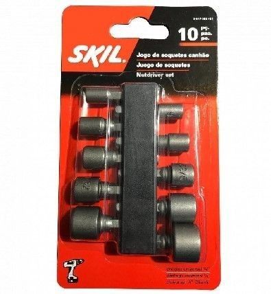 Jg soquetes 1/4¨com 10pcs 5.451 skil