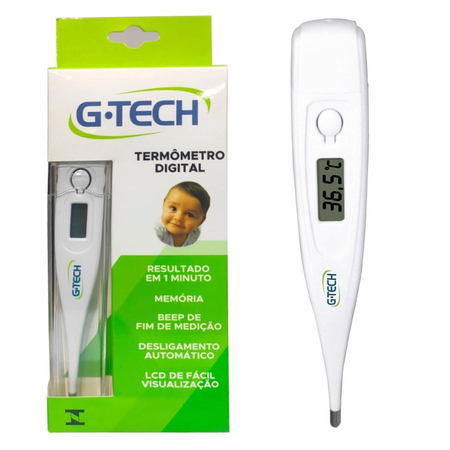 Termômetro Clínico Digital Branco (G-Tech)
