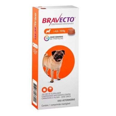 Bravecto Antipulgas - 4,5 a 10kg Dose Única