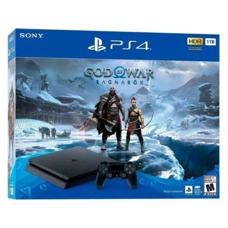 Console Sony Playstation 4 Slim 2215B 1 TB + Jogo God Of War Ragnarok - Preto