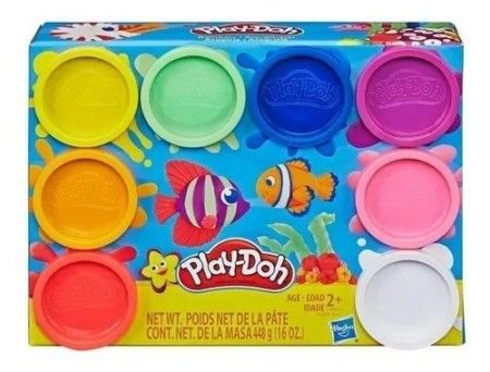 Kit Play Doh Com 8 Potes Massa De Modelar Clássicos - Hasbro