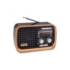 Rádio Portátil AM / FM / SW MegaStar RX1906BT 800 watts P.M.P.O com Bluetooth Bivolt - Preto / Dourado
