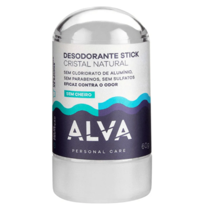 Desodorante Stick Cristal Natural Alva 60g