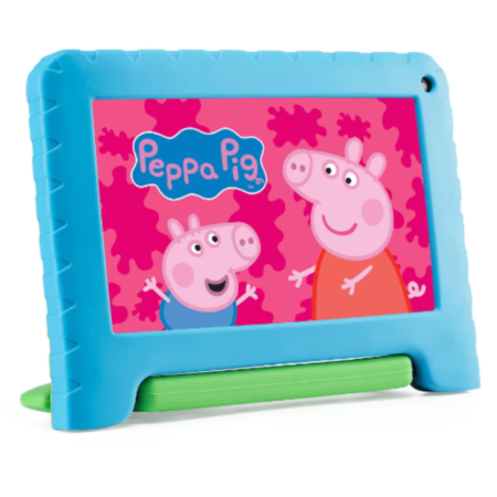 Tablet Infantil Multi Peppa Pig com Capa 7”  - Wi-Fi 32GB Android 11 Quad-Core Câmera Integrada