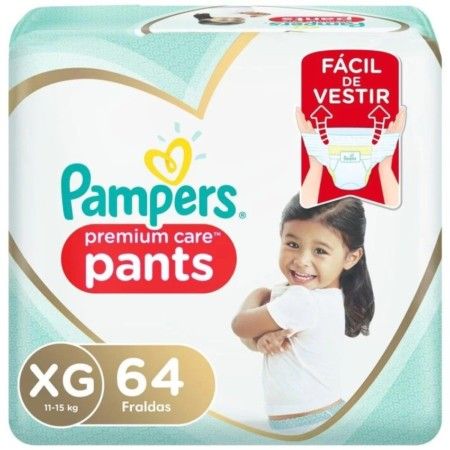 Fralda Pampers Premium Care Pants XG C/64 Un.