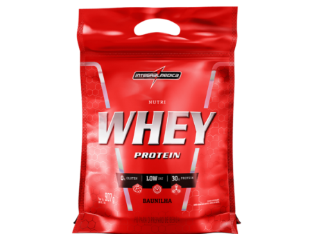 Nutri Whey Protein refil 907g  Integralmedica -sabor baunilha