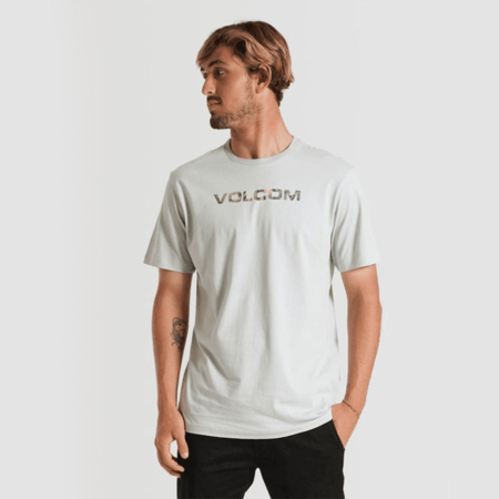 Camiseta Volcom Regular Euro Cinza