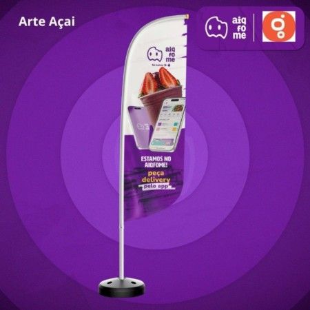 Wind Banner Arte de Açaí - 2 Unid. - Pigmento Print