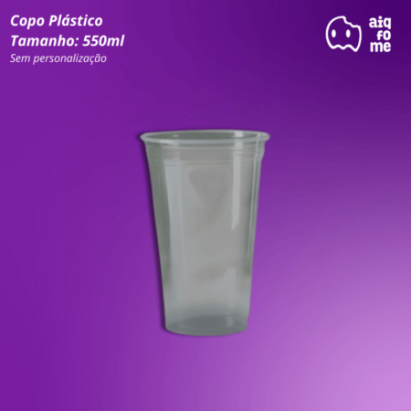 Copo plástico 550ml c/1000 - Liso