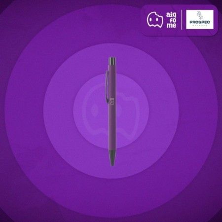 Caneta Metálica com Acabamento Emborrachado - 300 Unid. - Prospec Brindes