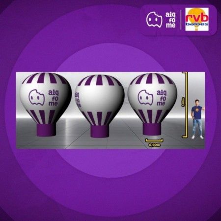 Balão Inflável Branco - RVB Balões