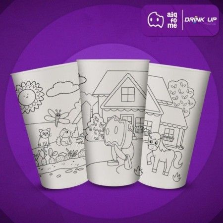 Eco para Colorir- Dia das Crianças - 100 Unid. - Drink Up